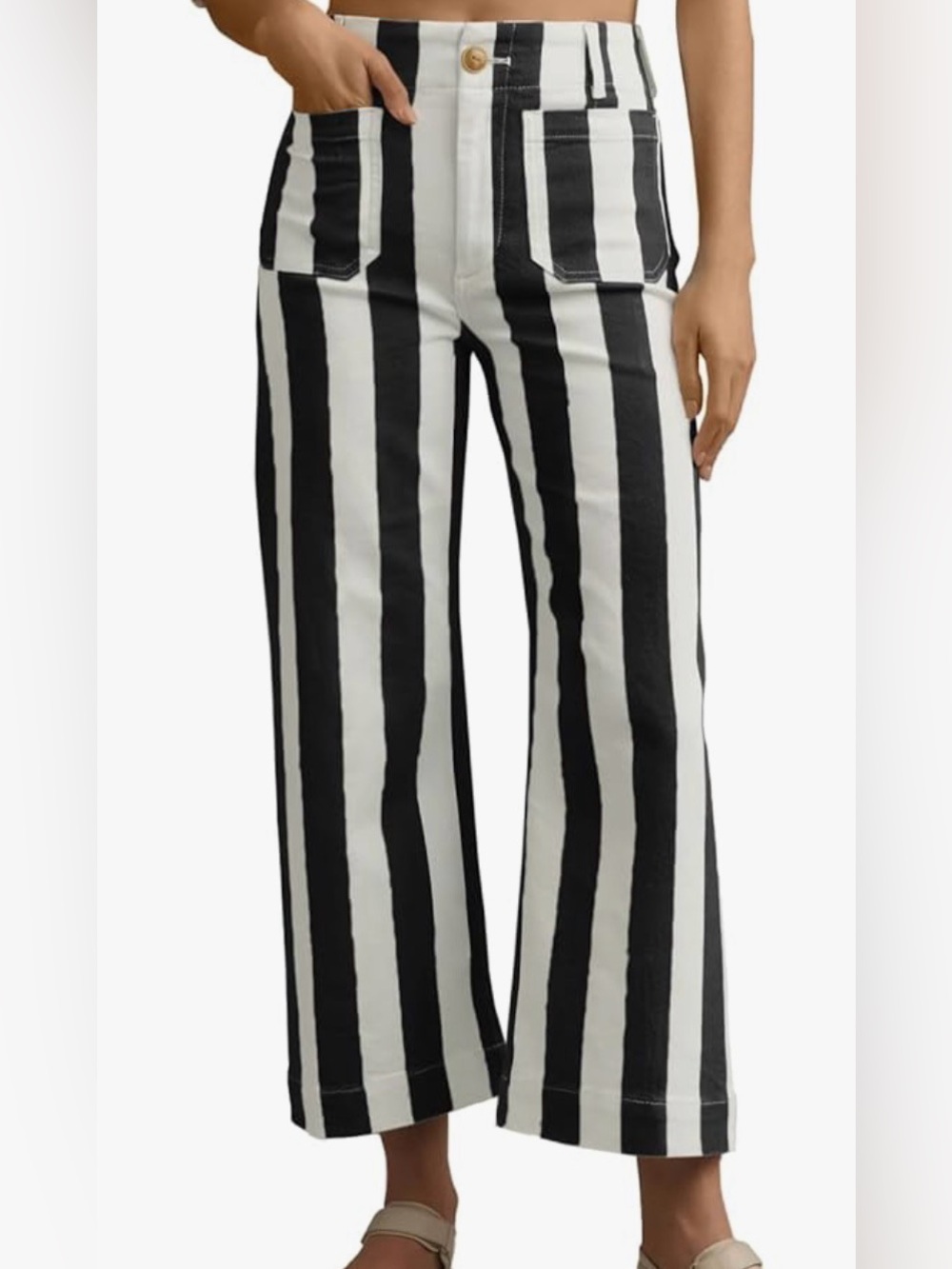 Cropped pants size 6 worn once in like new condition